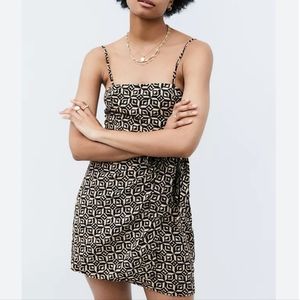 Urban Outfitters Dress with Overlapped Skirt Side Tie Panel
